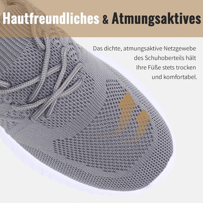 Жіночі кросівки: спортивні, зручні, для занять у залі, бігу та тенісу. Білі, світло-сірі (38 EU)