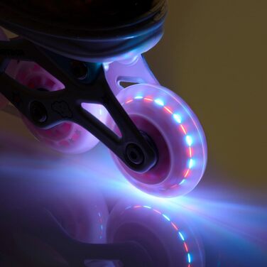 Дитячі ролики 4-в-1 Meteor Mermaid – регульовані, ABEC-7, PU-колеса, алюмінієвий фрейм, розміри XS-M