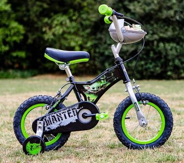 Дитячий велосипед Huffy Star Wars Grogu 12 дюймів, чорний/зелений, 30,5 см