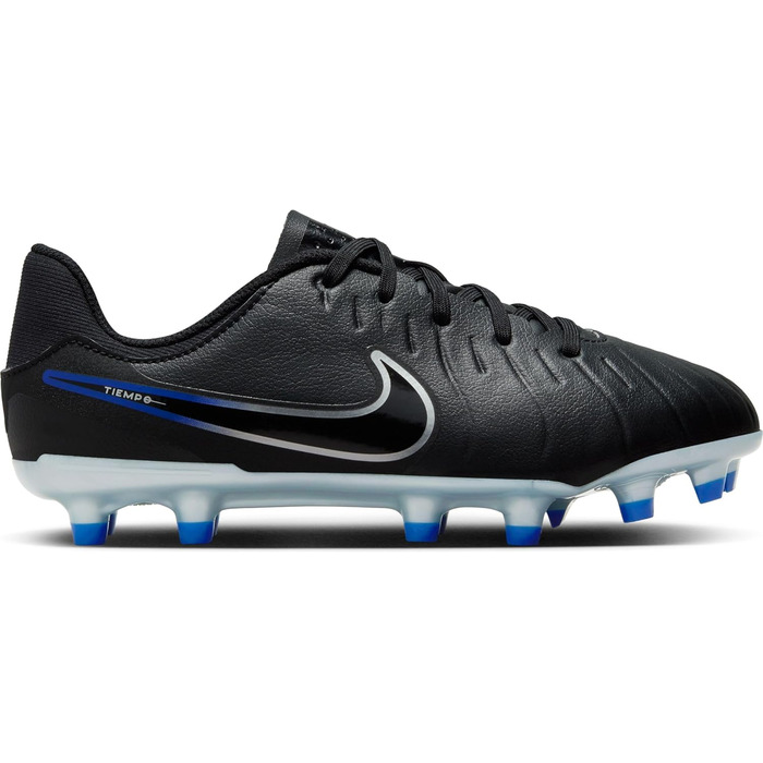 Дитячі футбольні бутси Nike Legend 10 Academy FG/MG - чорний, хромований, синій (35 EU)