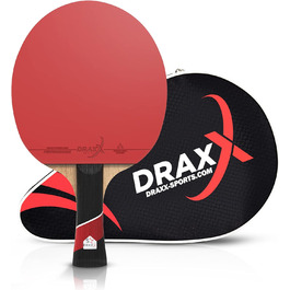 Набір для настільного тенісу DRAXX SPORTS Carbon | 5-зірковий клас | Для професіоналів та досвідчених гравців | Зміцнена захисна сумка | Для тренувань та змагань