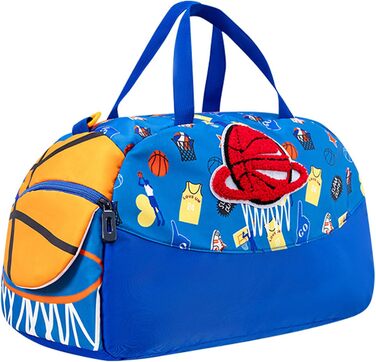 Дитяча спортивна сумка для плавання та футболу, водонепроникна дорожня сумка-даффл для хлопчиків та дівчаток, для фітнесу та школи