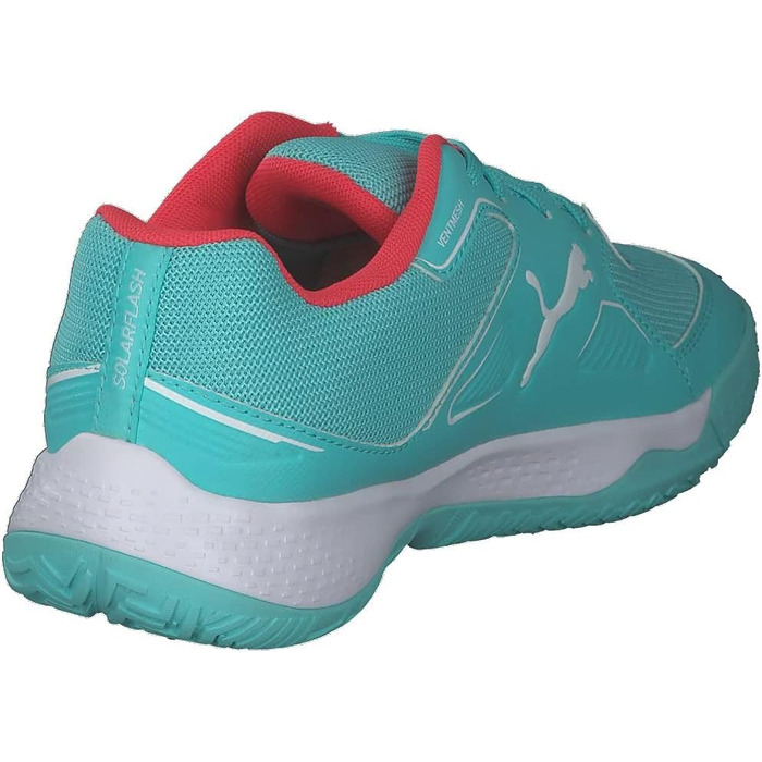 Дитячі кросівки PUMA Solarflash Jr для легкої атлетики (37 EU, Elektro Aqua Sunblaze Puma White)