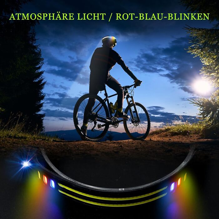 LED налобний ліхтар з акумулятором, ультратонкий, з інтелектуальним сенсором, 1500mAh, супер яскравий, 2 шт. 9 режимів світла, 4 кольори, легкий, водонепроникний для кемпінгу, бігу, риболовлі