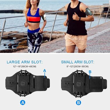 Спортивна стійка для смартфонів CoverKingz 4.0-7.0 дюймів - спортивне кріплення на руку з кишенькою для ключів - чохол для телефону для бігу (зелений)