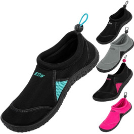 Чоботи для плавання з неопрену | Водні черевики для чоловіків та жінок | Легкі та зручні | Чорний, блакитний, розмір 36-45