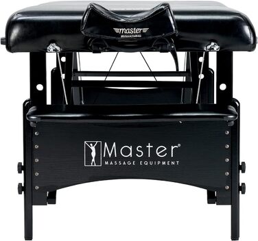 Масажний стіл Master Massage Galaxy, чорний, 80x200 см, мобільний, з підсвіткою
