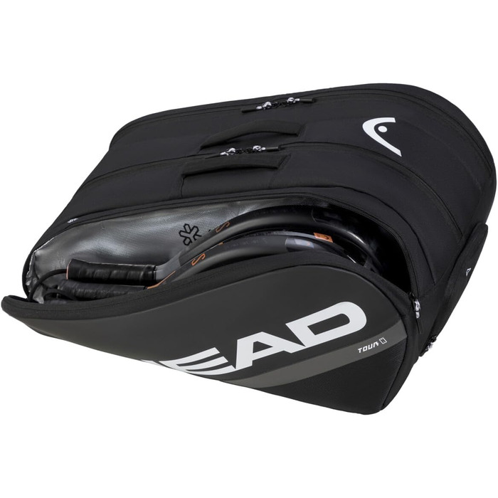 Сумка для падел-тенісу HEAD Tour Padel Bag L, чорний/білий