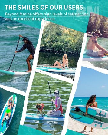 Надувна SUP-дошка BEYOND MARINA 320×81×15 см з веслом, сидінням, рюкзаком, насосом для сап-серфінгу та водного спорту