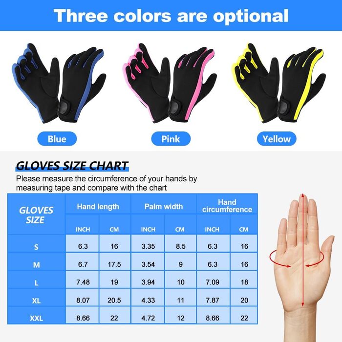 Рукавички для дайвінгу Heirao4072 1.5 мм з преміального неопрену - п'ятипалі