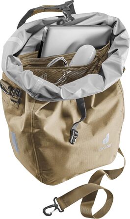 Велосипедна водонепроникна сумка на багажник Deuter Weybridge 25+5 л, бежевого кольору