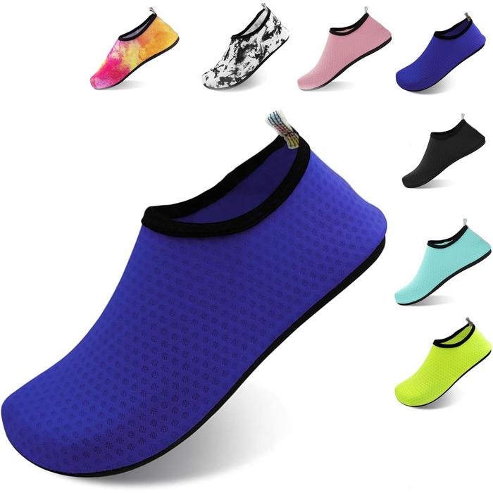 Водні тапки чоловічі та жіночі для плавання та йоги. Швидковисихаючі, дихаючі, зрізні. Розміри 34-45 EU, 40/41 EU. Колір: блакитний