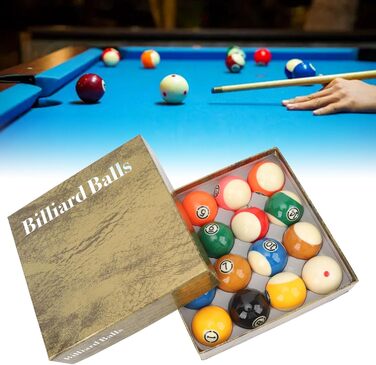 Набір куль для більярду, 16 штук, 5,72 см, кульки для більярдного столу, набір для тренувань