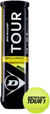 Тенісні м'ячі Dunlop Tour Brilliance, коробка 18 шт. (4 банки по 4 м'ячі)