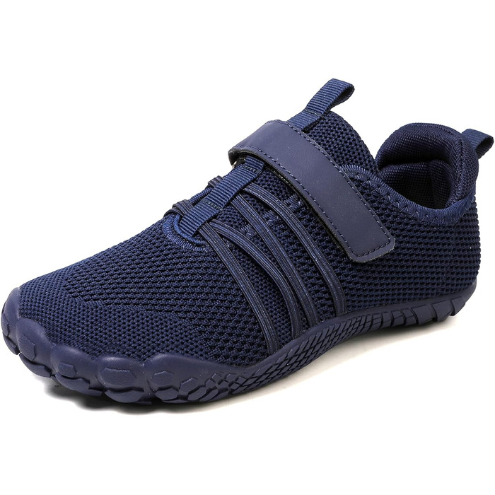 MIFAWA дитячі босі кросівки – мінімалістичні, для хлопчиків та дівчаток, широка передня частина, Zero-Drop, аквашузи, плавальні черевики, розмір 26-37 (28 EU), темно-синій
