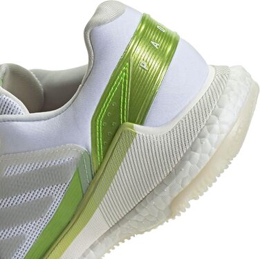 Жіноче взуття для падел-тенісу Adidas Courtquick W, розмір 41 1/3 EU, Cloud White/Silver Metallic/Lucid Lemon