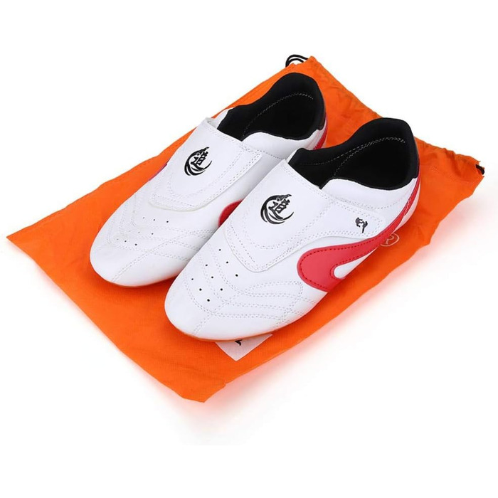 Взуття для Таеквондо Dilwe з PU-шкіри, спортивне взуття для боксу, кунг-фу, тайчі, розмір 38, підошва Oxford з антиковзаючим покриттям, легке та м'яке