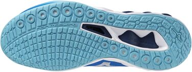 Волейбольне взуття Mizuno для чоловіків (46.5 EU, Mugen Blue White Estate Blue)