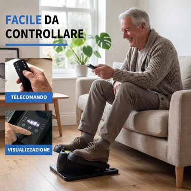 Електричний еліптичний тренажер Amonax для дому, міні крос-тренажер для сидіння, кардіо тренажер під стіл, для людей похилого віку