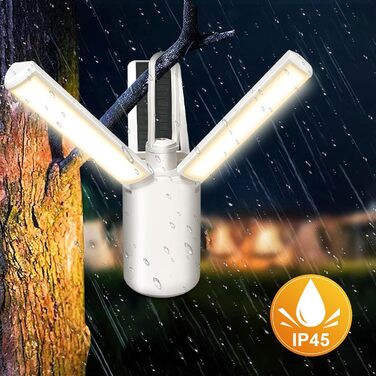 LED кемпінговий ліхтар Wholede 8000mAh з USB/сонячною зарядкою, димування, для наметів, риболовлі, походу, надзвичайних ситуацій