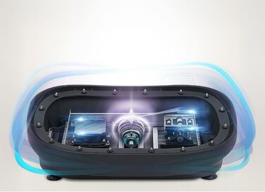 Віброплатформа Newgen Medicals з Bluetooth та динаміками: 180 рівнів, LED-дисплей для фітнесу та м'язового тренування