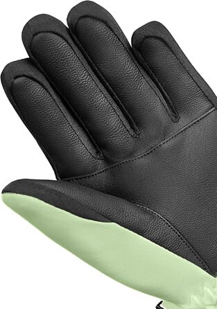 Дитячі гірськолижні рукавички Reusch Benji R-TEX XT водонепроникні з функцією Touchscreen, світло-зелені/чорні, розмір 4