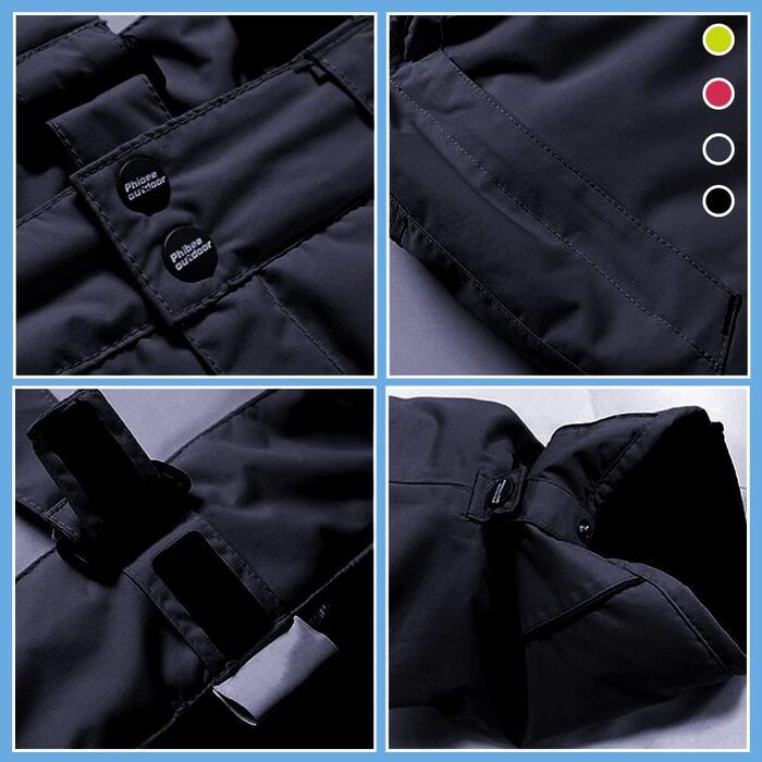 Дитячий гірськолижний костюм 2 частини: куртка та штани для дівчаток, теплий зимовий костюм для активного відпочинку, темно-синій, розмір 134-140