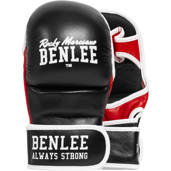Боксерські рукавички BENLEE Striker L-XL з натуральної шкіри для MMA, чорні
