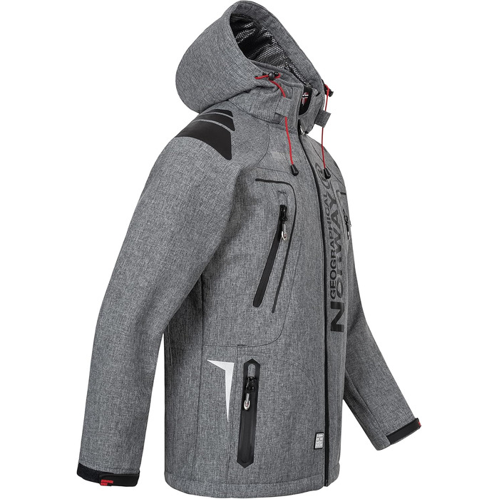 Функціональна куртка Geographical Norway Tangata для активного відпочинку, червона (S, Blended Grey)