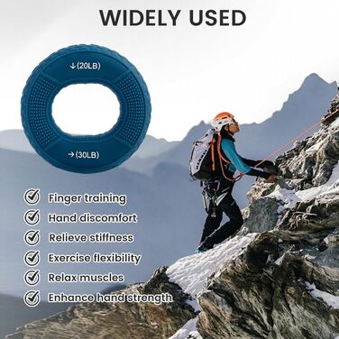 Флінтронік Гріффкрафттрейнер: Набір для тренування рук та пальців, 3 рівні опору. Ідеально для скелелазіння, гри на гітарі та піаніно