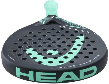 Падельна ракетка Head Zephyr Pro 2023, кругла, 365 г, чорна/синьо-зелена