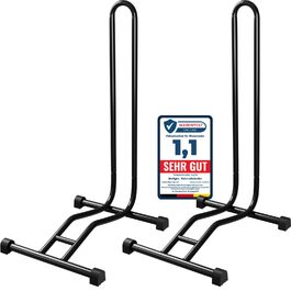 WELLGRO 2 шт. підставка для велосипеда - сталь, надійна стійкість, чорний колір