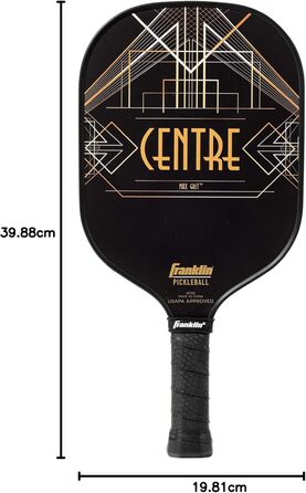 Падл для піклболу Franklin Sports Ben Johns Aspen Kern Pro з MaxGrit, чорний