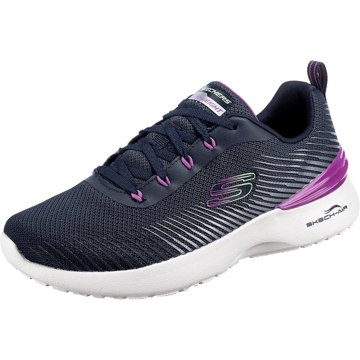 Кросівки Skechers Skech-air Dynamight Winly для чоловіків (35.5 EU, сітчасте синє полотно з фіолетовою окантовкою)