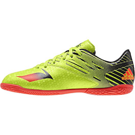 Дитячі футбольні бутси adidas Messi 15.4 Indoor для залу, 28 EU, зелені, Semi Solar Slime, Solar Red, Core Black