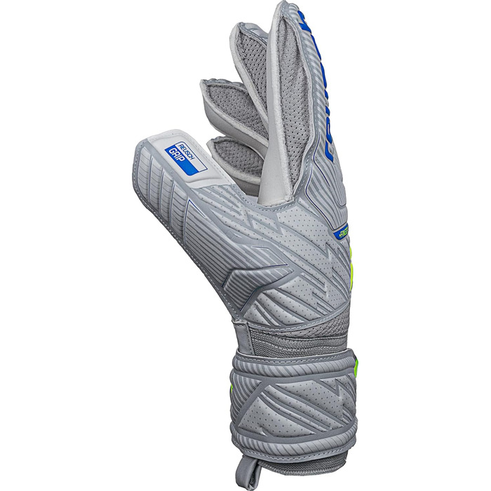 Рукавички воротарські Reusch Attrakt Grip Finger Support унісекс, розмір 10.5, для всіх поверхонь, сіро-жовті