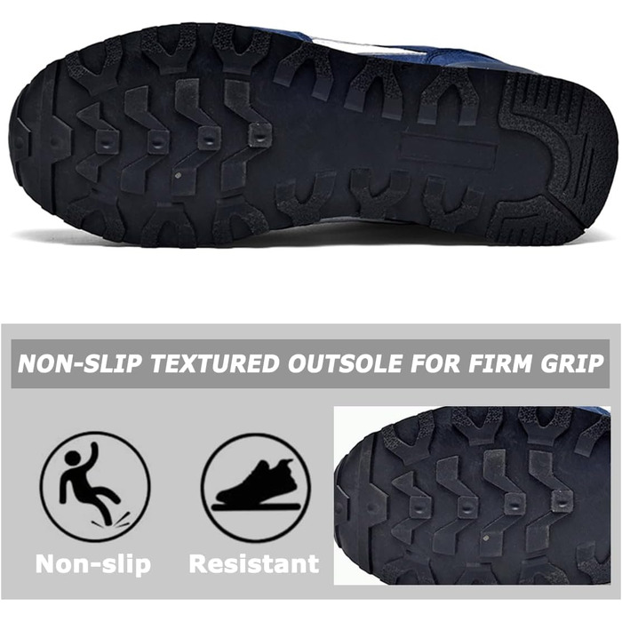 Чоловічі кросівки для бігу та занять спортом: легкі, дихаючі, з антиковзкою підошвою, чорно-сірі, розміри 39-45 EU, 44 EU, темно-синій