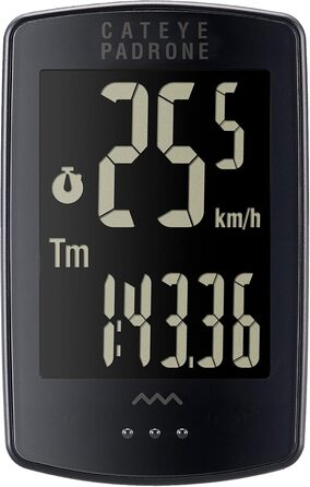 Велокомп'ютер CATEYE Padrone Out-Front CC-PA100W, бездротовий, чорний