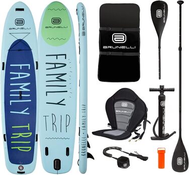 Надувна SUP-дошка BRUNELLI 12.0 Family Trip 365x86x15 см для сімейного сапсерфінгу