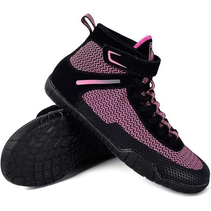 Жіночі борцовки для боксу з плоскою підошвою (36 EU, широка, Чорна троянда)