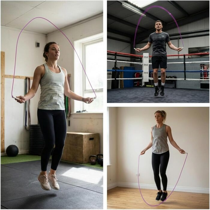 Професійний швидкісний скакалка Elevate Rope для Crossfit та Cardio, регульована, 3 м, ПВХ з нейлоновим сердечником, для Double Unders, фіолетова