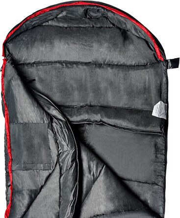 Червоний спальний мішок Kinder Schlafsack для дітей, 165 см, дихаючий та водонепроникний, для кемпінгу, з чохлом для зберігання