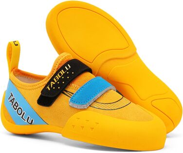 Дитячі скельні туфлі для дівчаток, початковий рівень, для залу, легкі, жовті (34 EU)