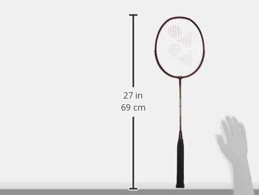 Бадмінтонна ракетка Yonex GR 303 з алюмінієвого сплаву, повний чохол, темно-червона