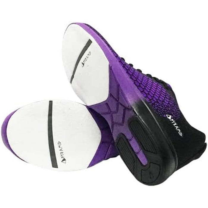 Жіночі кеди для боулінгу Pyramid Path Lite з сітчастою поверхнею, безшовні, 35 EU, чорний/фіолетовий