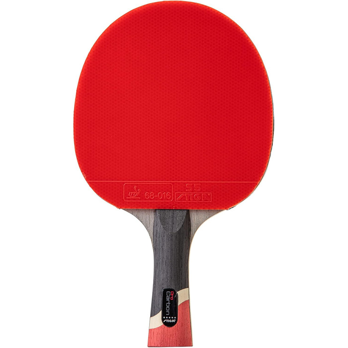 Тенісна ракетка STIGA Pro Carbon Performance-Level для турнірів з карбоновою технологією (червоно-синя)
