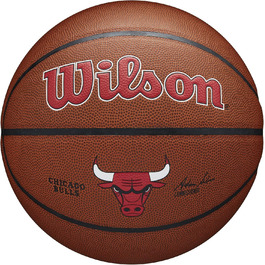 Баскетбольний м'яч Wilson NBA Chicago Bulls, композитний, розмір 7, для дорослих
