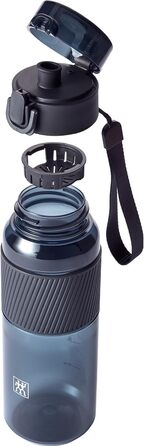 Фляга для води ZWILLING Tritan, 680 мл, темно-зелена, без BPA, для спорту, офісу та відпочинку