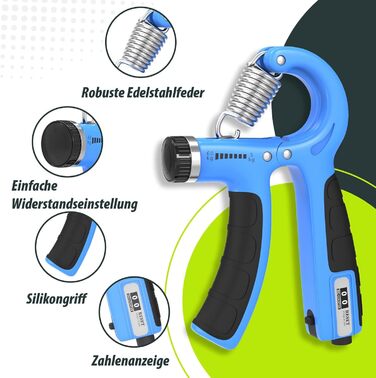 Набір для тренування зап'ястя 2 шт. (5-60 кг), тренажер для рук, для спортсменів та відновлення, FC0101 (Блакитний)