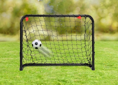 Набір із 2-х переносних складаних сталевих футбольних воріт Xboost, 61x46 см
